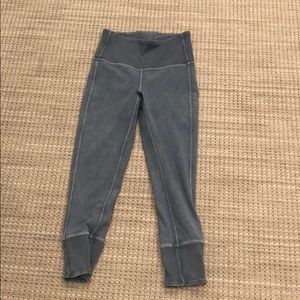 blue lulu lemon leggings size 4